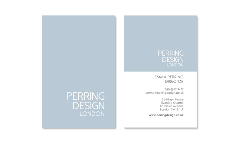 Perring Design business cards design
